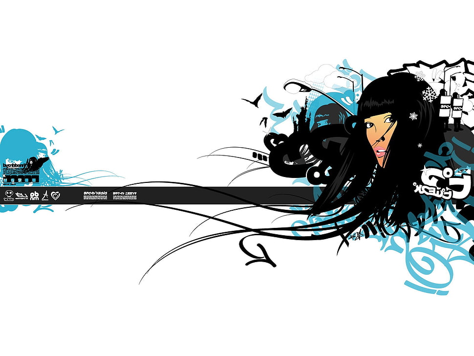 female vector digital wallpape HD wallpaper