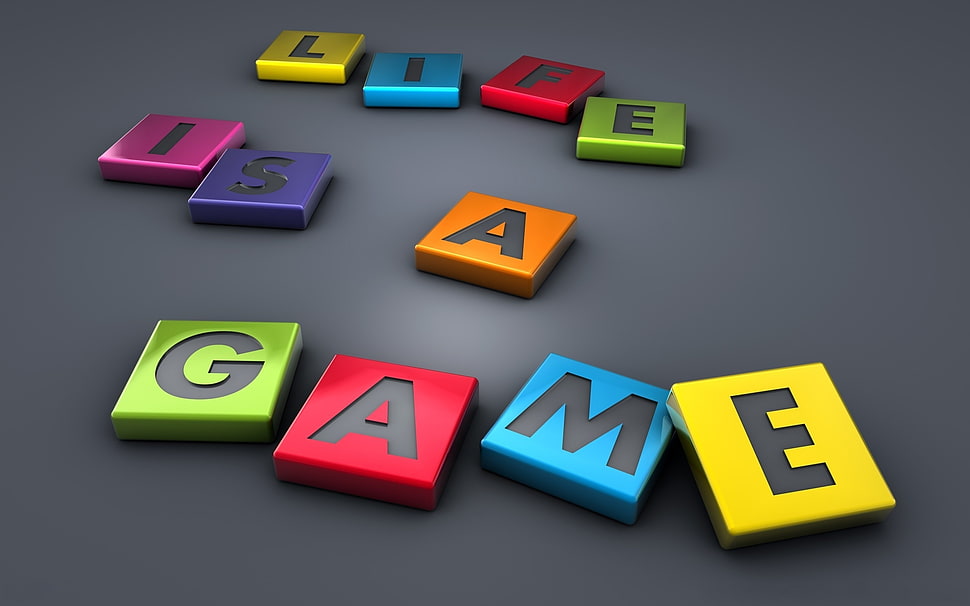 Life is a game digital wallpaper HD wallpaper