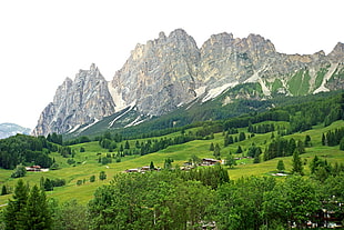 landscape photography of green mountain, italy, italian HD wallpaper