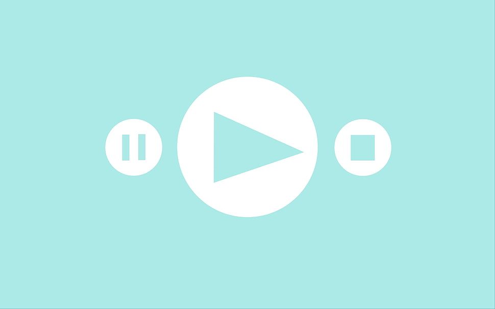 plat, pause and record symbols HD wallpaper