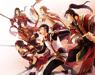male anime character digital wallpaper, Dynasty Warriors, anime