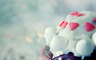 brown cupcake showing icing