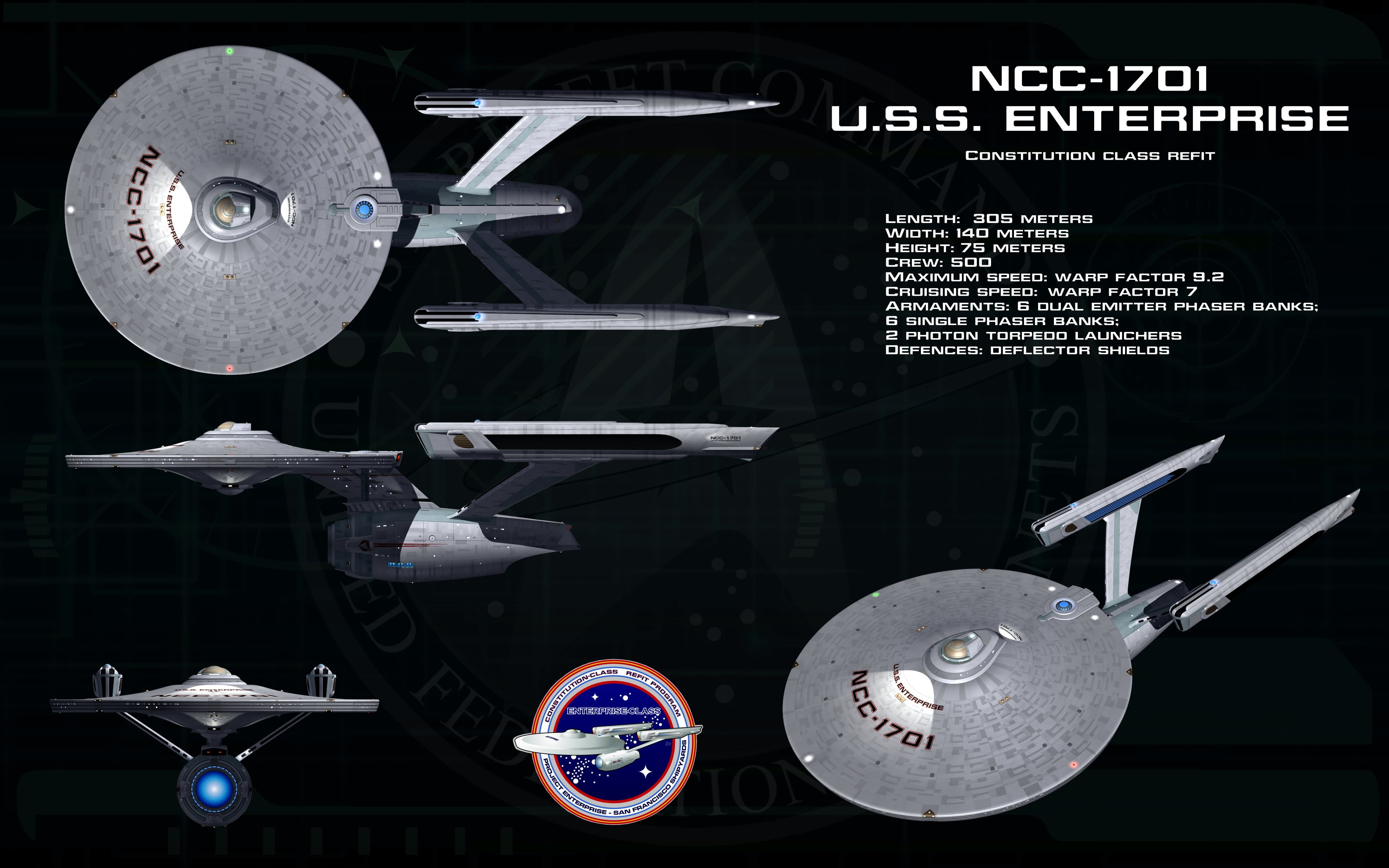 Star Trek Ncc 1701 U S S Enterprise Star Trek Uss Enterprise Spaceship Hd Wallpaper Wallpaper Flare