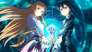 Asuna and Kirito of SAO HD wallpaper
