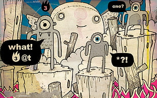 comic illustration photography HD wallpaper