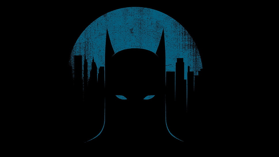 Batman digital wallpaper, Batman, artwork, minimalism, superhero HD wallpaper