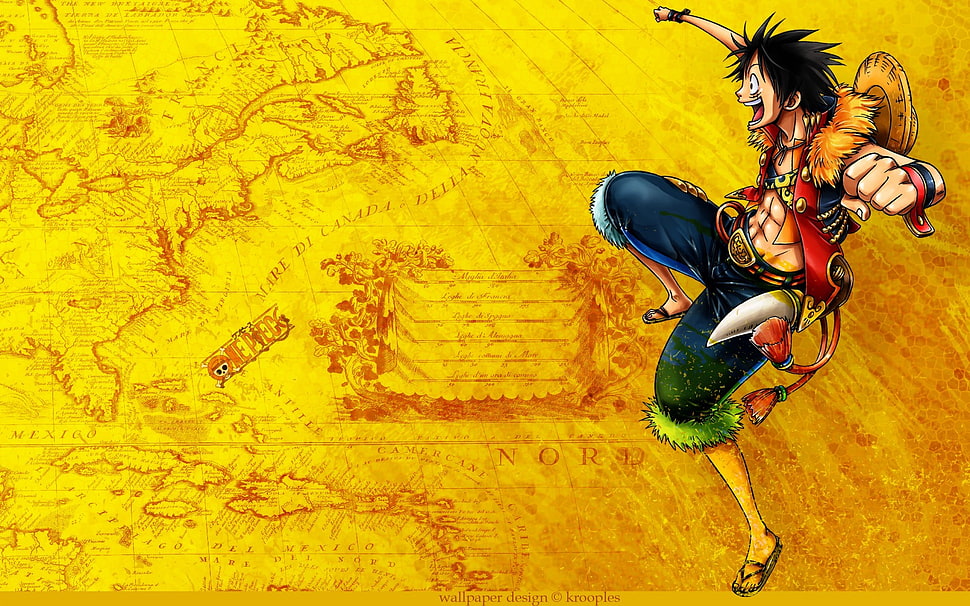 Lufi of Onepiece, One Piece, Monkey D. Luffy, anime boys, anime HD wallpaper