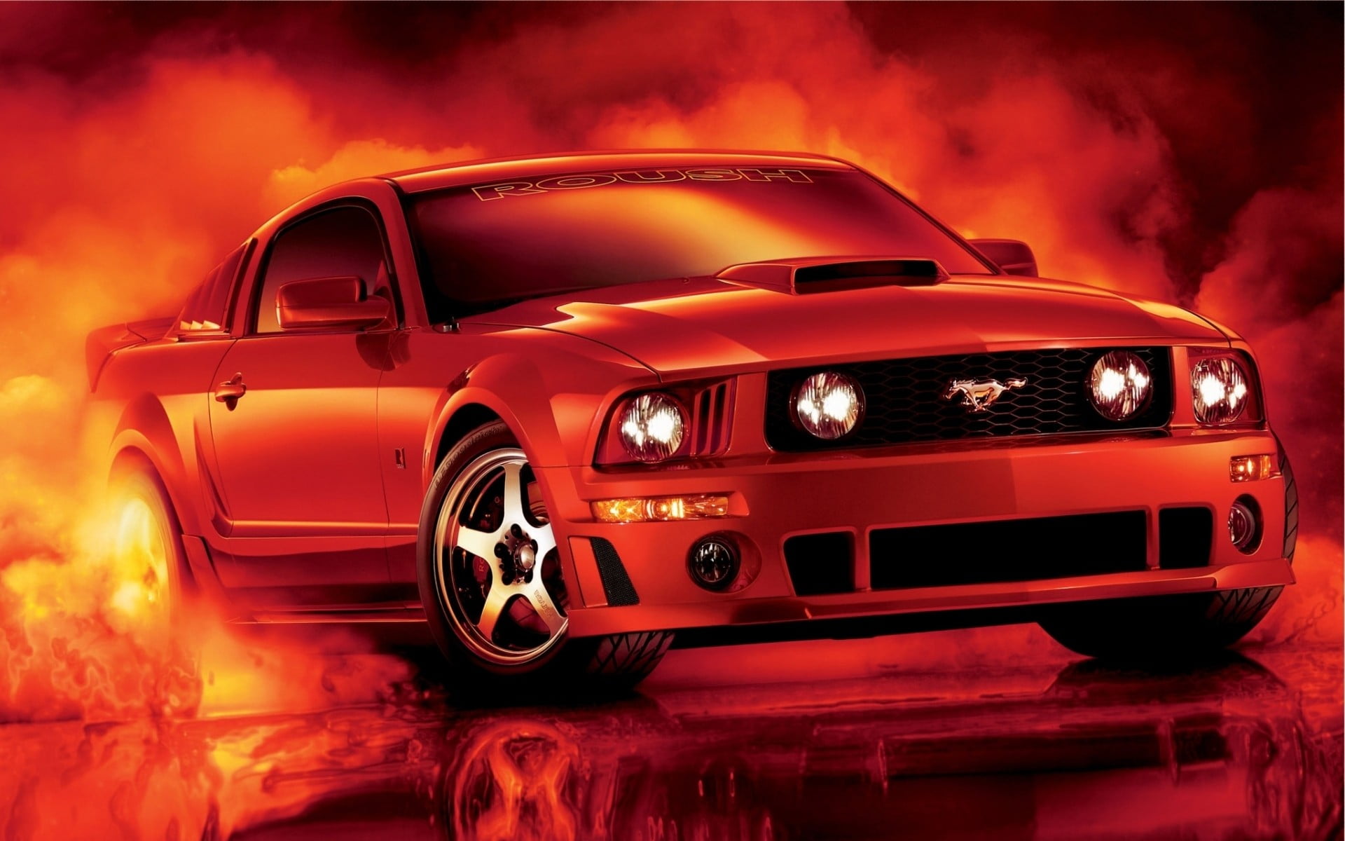 Red Ford Mustang Coupe Car Ford Mustang Hd Wallpaper Wallpaper Flare