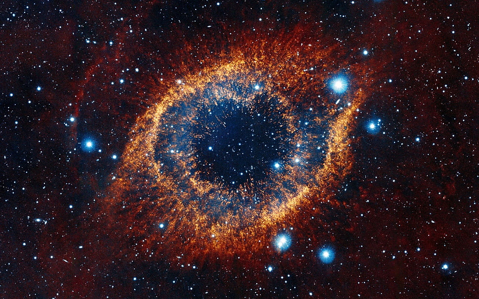 photography of outer space HD wallpaper