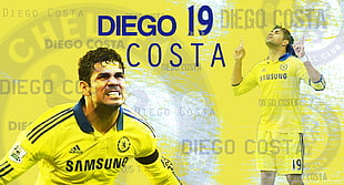 Diego Costa 19, Chelsea FC, soccer, men, Diego Costa