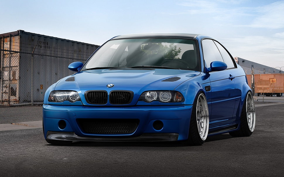 blue BMW E46 coupe, BMW, e46, BMW M3 , BMW E46 HD wallpaper
