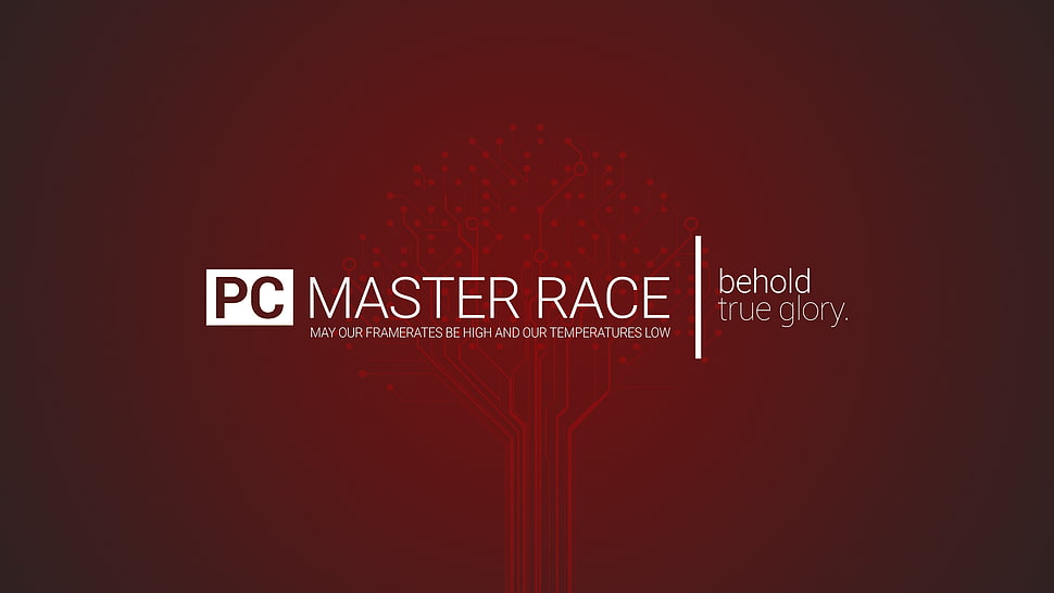 PC Master Race logo, PC Master  Race, video games HD wallpaper