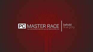 PC Master Race logo, PC Master  Race, video games HD wallpaper