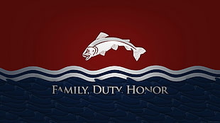 family duty honor logo, Game of Thrones, sigils, House Tully HD wallpaper
