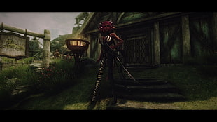 game digital wallpaper, horns, zebras, The Elder Scrolls V: Skyrim, video games