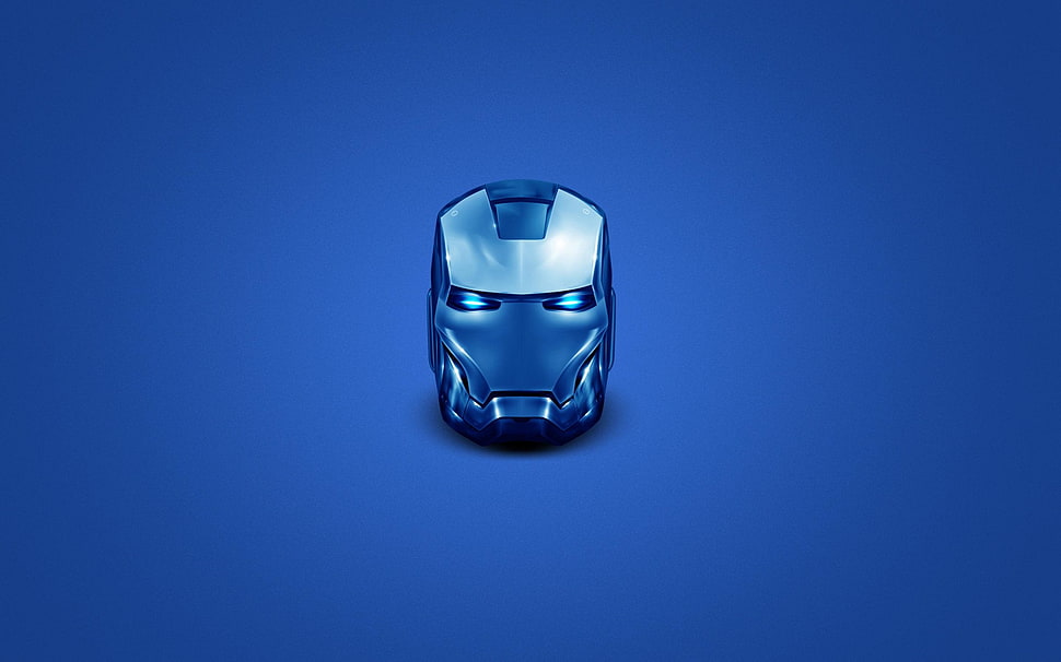 Iron-Man bust illustration, Iron Man, head, helmet, superhero HD wallpaper