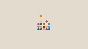 logo guessing game application, colorful, minimalism