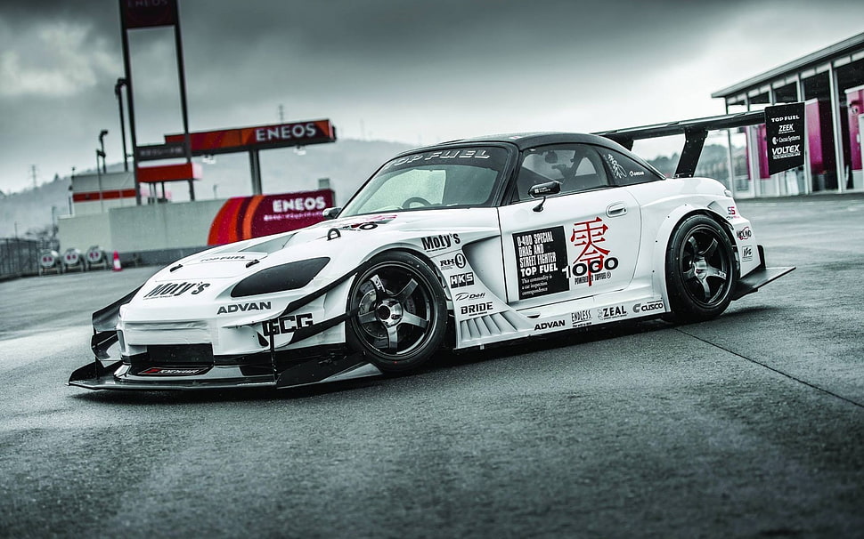 white racing car, car, s2000, s2k HD wallpaper