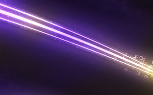 purple and yellow LEd light photography