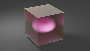 pink cube box HD wallpaper
