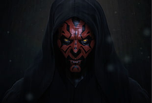 person, Sith, Darth Maul, Star Wars, artwork HD wallpaper