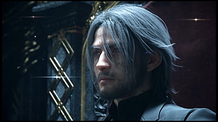 men's black suit, Final Fantasy XV, Final Fantasy HD wallpaper