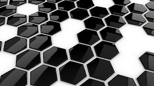 white and black honey comb panel