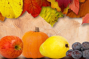 five assorted fruits HD wallpaper