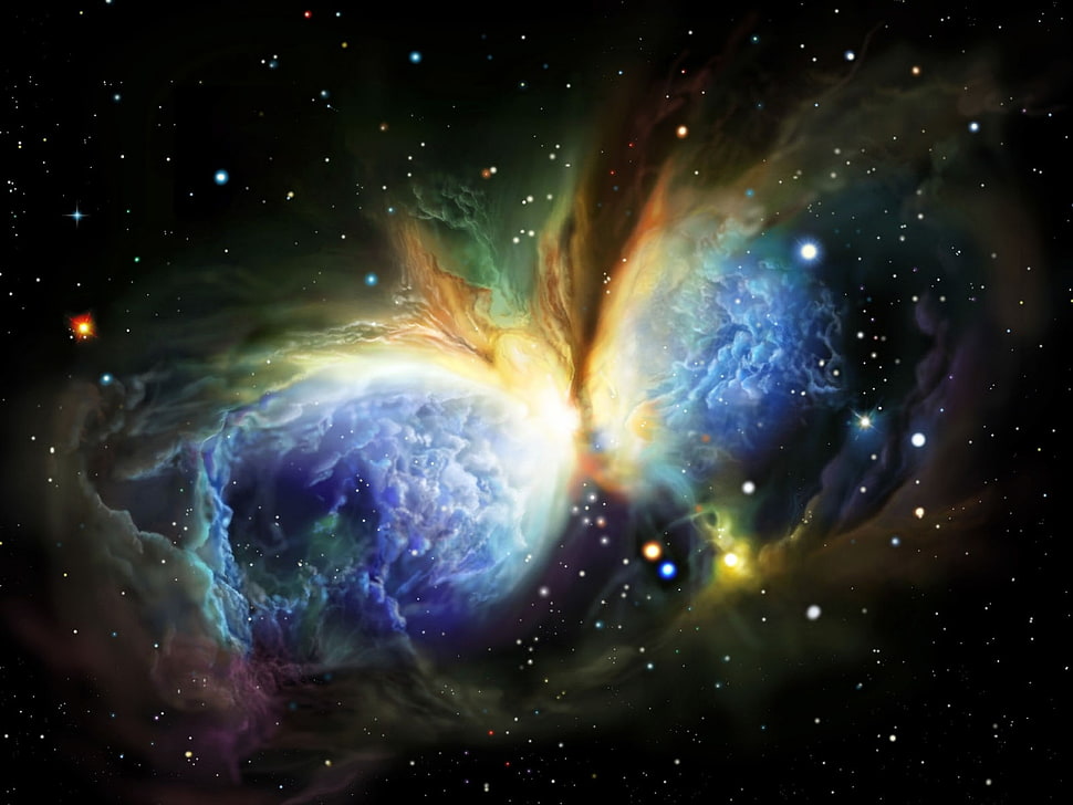 cosmos illustration HD wallpaper