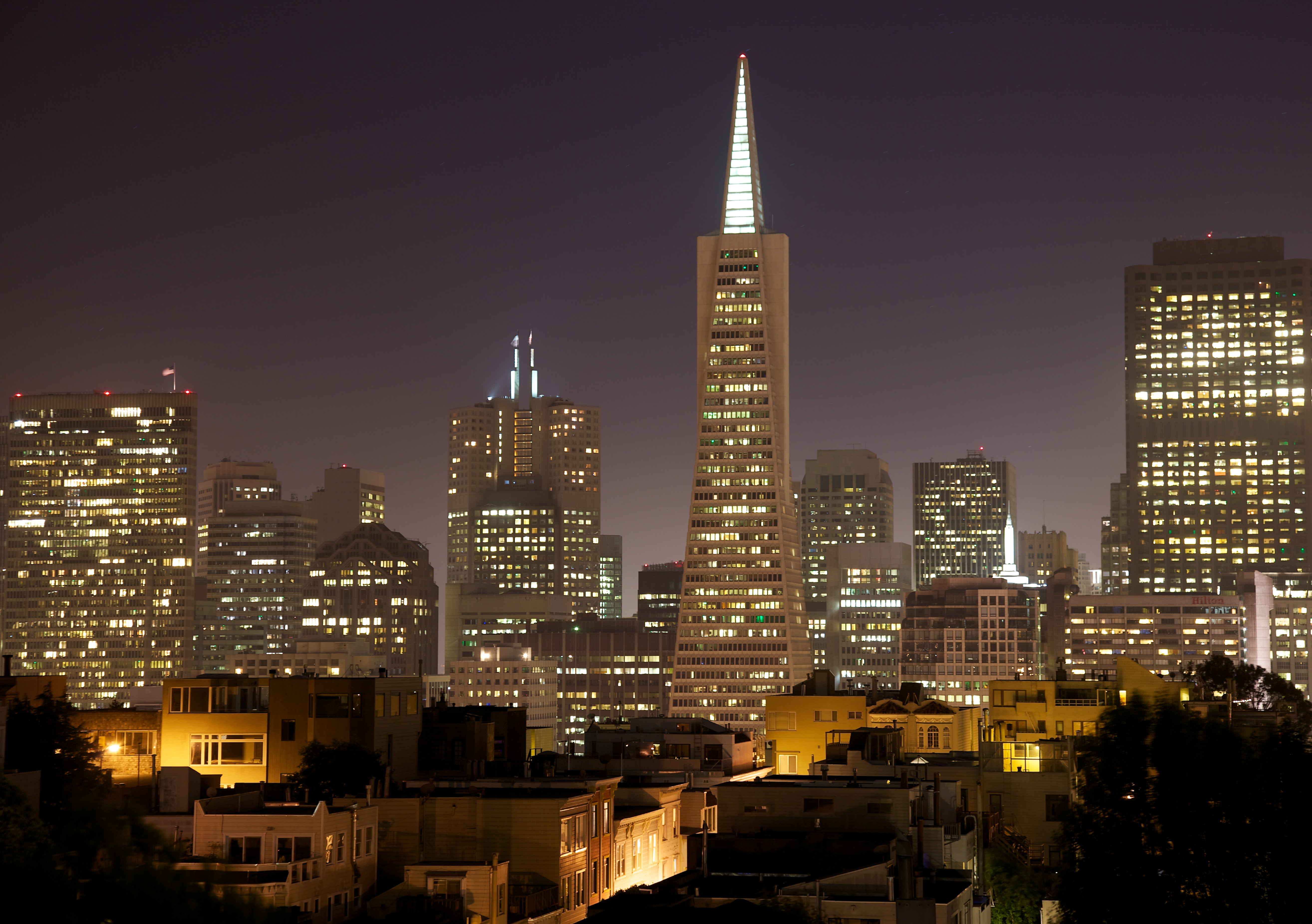Время сан. Сан Франциско. Сан Франциско Night. Сан Франциско небоскребы ночью.