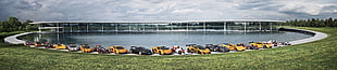 assorted sports car lot, McLaren Technology Centre, car, McLaren MP4-12C, McLaren M1B