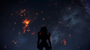 warrior digital wallpaper, Mass Effect, Garrus Vakarian