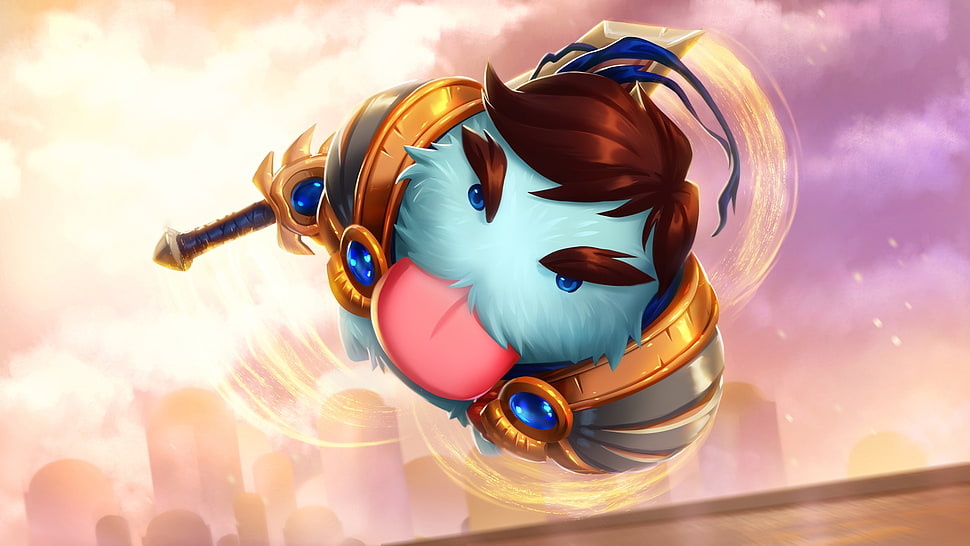 League of Legends Poro Garen illustration, League of Legends, Garen (League of Legends) HD wallpaper