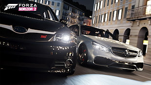 Forza Horizon 2 game wallpaper, Forza Horizon 2, Subaru, Mercedes-Benz, video games