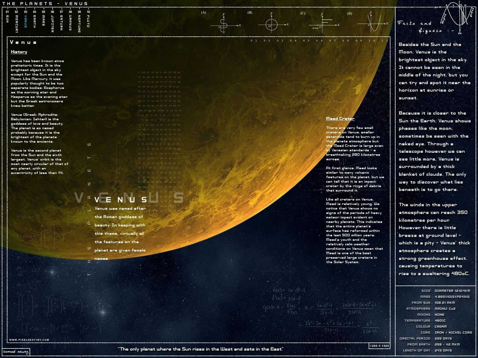 Venus planet, infographics, planet, Venus