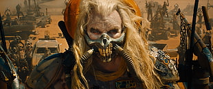 Mad Max: Fury Road movie still screenshot, Mad Max: Fury Road, Hugh Keays-Byrne, Immortan Joe, movies HD wallpaper