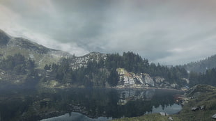 mountain and forest, The Vanishing of Ethan Carter, video games, lake, valley