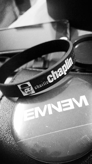 black silicon band, Eminem, shadyxv, Charlie Chaplin, hip hop