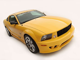 yellow Chevrolet Camaro coupe, car, muscle cars, yellow cars