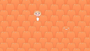 anime character sitting on chair HD wallpaper