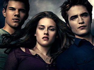 Twilight Saga wallpaper, Kristen Stewart, Twilight, Taylor Lautner, Robert Pattinson HD wallpaper