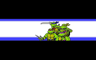 TMNT illustration, video games, Teenage Mutant Ninja Turtles, comic art, comics