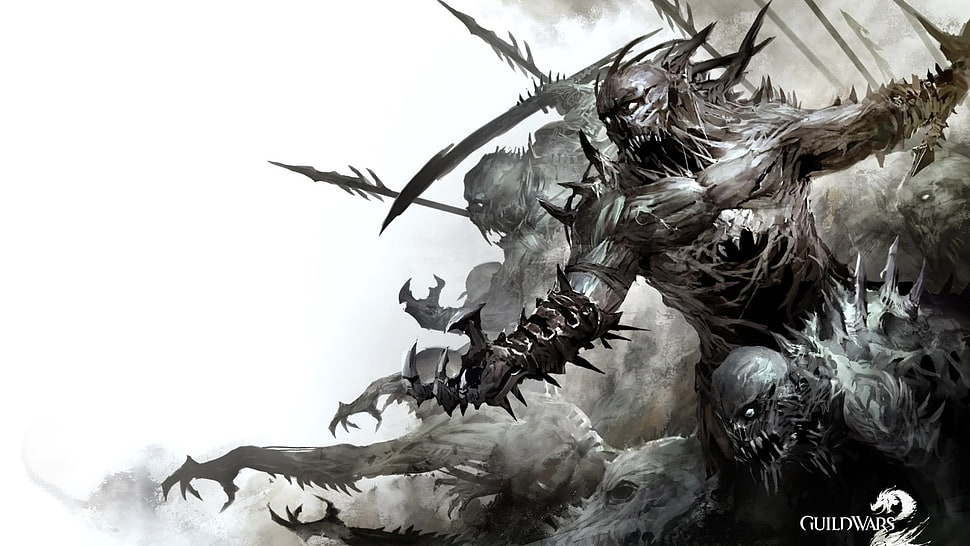 Guild Wars digital wallpaper, Guild Wars 2, undead HD wallpaper