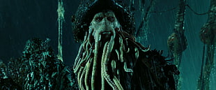 Davy Jones digital wallpaper, Pirates of the Caribbean, Davy Jones, Pirates of the Caribbean: Dead Man's Chest, tentacles HD wallpaper
