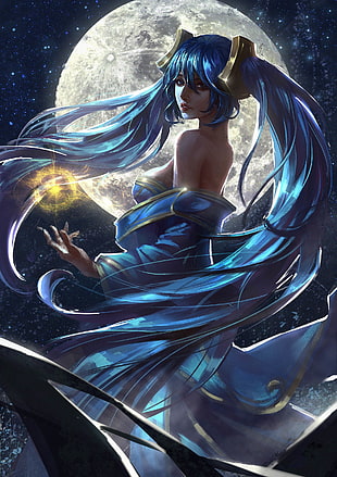 female anime character wallpaper, League of Legends, Sona (League of Legends) HD wallpaper