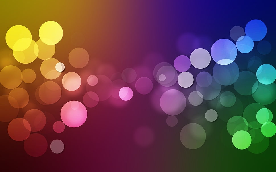 Reflections,  Circles,  Form,  Rainbow HD wallpaper