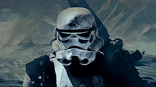 Storm Trooper painting, Star Wars, stormtrooper HD wallpaper