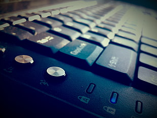 black computer keyboard, keyboards, qwerty