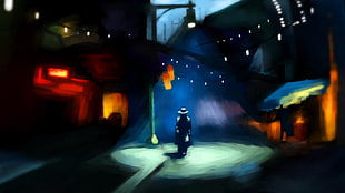 orange lantern, Fallout, mysterious stranger
