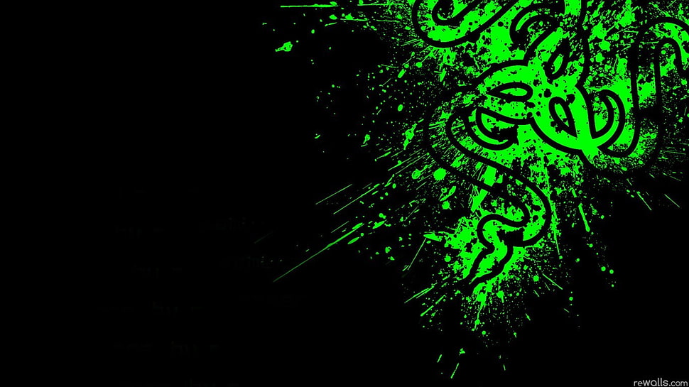 Razer logo digital wallpaper, Razer HD wallpaper